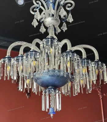 لوستر باکارا مدل واژگون سایز 12 شاخه