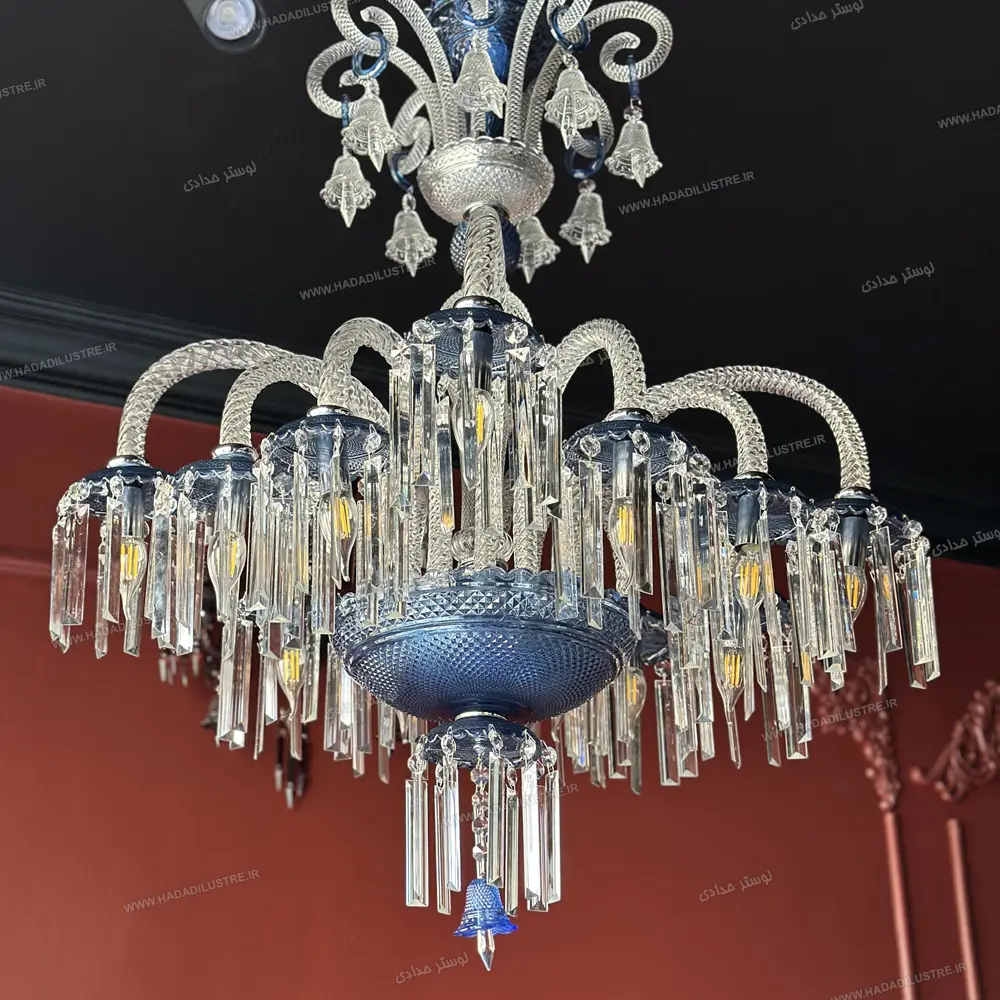 baccarat-chandelier-inverted-size-12-branches1 لوستر باکارا مدل واژگون سایز 12 شاخه