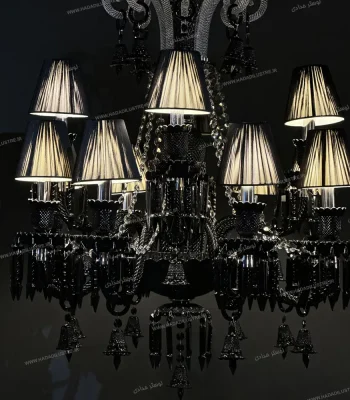 لوستر مدل باکارا سایز 12 شاخه به همراه شید