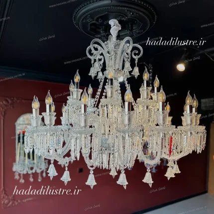 لوستر مدل باکارا گرید A Plus سایز 24 شاخه