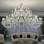 لوستر مدل باکارا سایز 72 شاخه