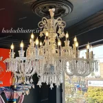 لوستر مدل باکارا سفید گرید A Plus سایز 24 شاخه