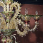 لوستر مورانو نیو فیس مدل دل سایز 8 شاخه