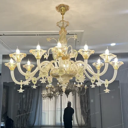 لوستر مدل اوال سایز 12 شاخه