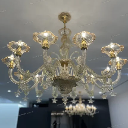 لوستر مدل گرد اوال سایز 12 شاخه